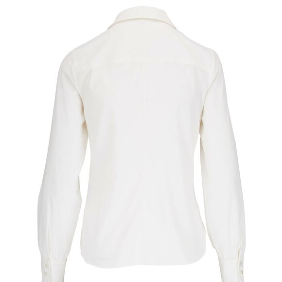 Dorothee Schumacher Modern Flow Blouse Womens White US Sz 10 NWT $480 - Picture 2 of 14